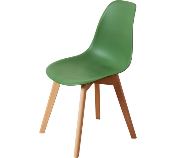 Изображение товара Комплект стульев пластиковых DERSTUHL 2 шт Grand Wood Eames, темно-зеленый, DSL010.016.2