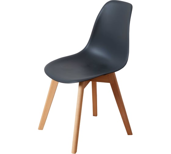 Изображение товара Стул пластиковый DERSTUHL Grand Wood Eames, темно-серый DSL010.003