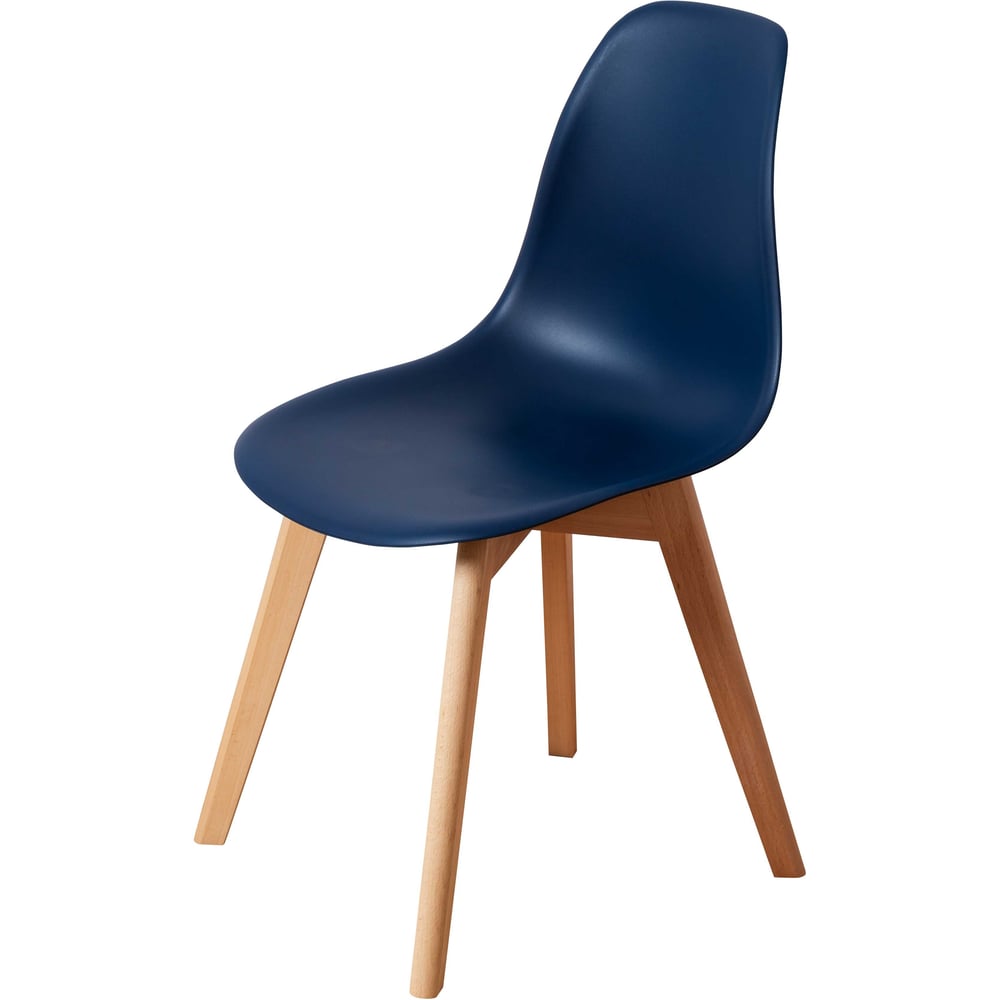 Изображение товара Комплект стульев пластиковых DERSTUHL 4 шт Grand Wood Eames темно-синий