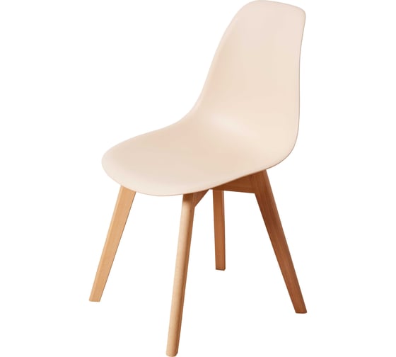 Изображение товара Стул пластиковый DERSTUHL Grand Wood Eames, теплый бежевый DSL010.014