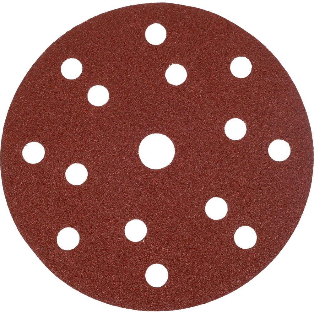 Изображение товара Шлифовальный круг 150 мм R100, 8+6+1 отверстий, 10 шт Vitatools R-150-P100-10-15