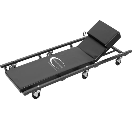 Изображение товара Лежак ремонтный подкатной Rockforce на 6-ти колесах с регулируемым подголовником 425x125мм RF-TR6452(26775)