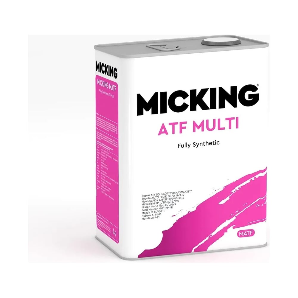 Изображение товара Жидкость для АКПП Micking ATF MULTI 4л синтетика для надежной трансмиссии