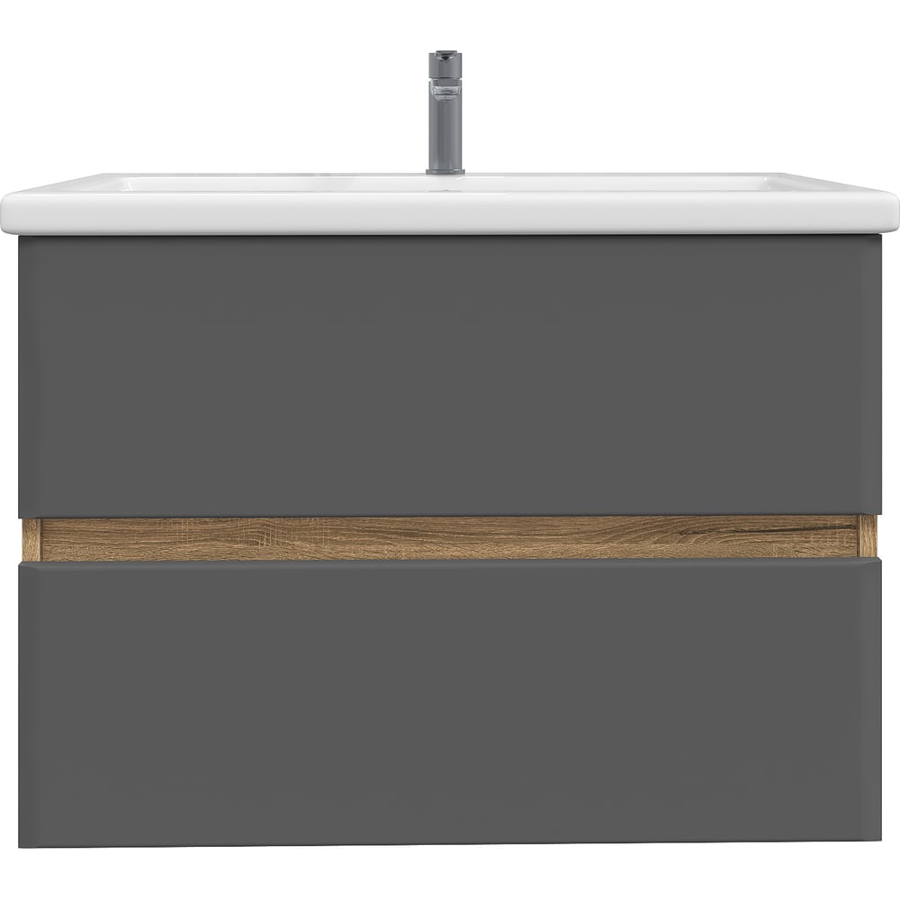 Изображение товара Подвесная ванная тумба RUVANN VAUS 80 с ящиками современный дизайн