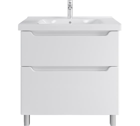 Изображение товара Тумба с раковиной RUVANN BELLO 80 + Гармония 80 в ванную, напольная Т.BELLO.Э-80Н-KIT-GAR