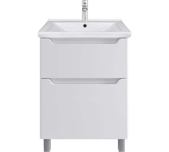 Изображение товара Тумба с раковиной RUVANN BELLO 60 + Миранда 60 в ванную, напольная Т.BELLO.Э-60Н-KIT-MIR