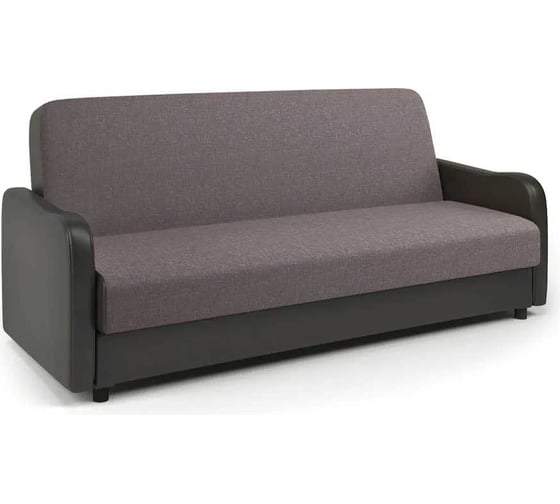 Изображение товара Диван-книжка Шарм Лига М рогожка латте и экокожа шоколад 903021053