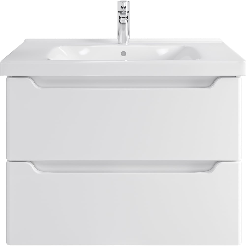 Изображение товара Тумба с раковиной BELLO 80 Modern в ванную подвесная с ящиками белая