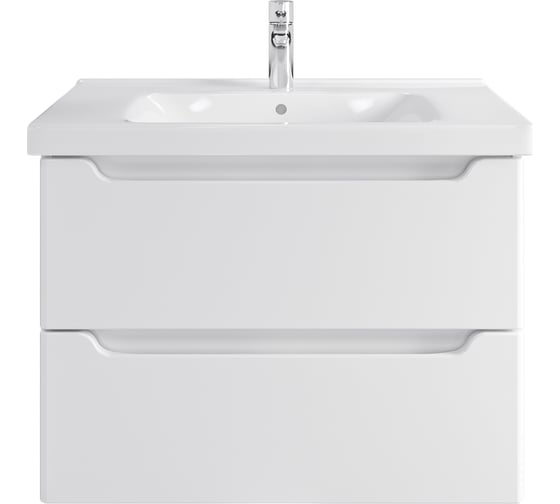 Изображение товара Тумба с раковиной RUVANN BELLO 80 + Гармония 80 в ванную, подвесная Т.BELLO.Э-800П-KIT-GAR