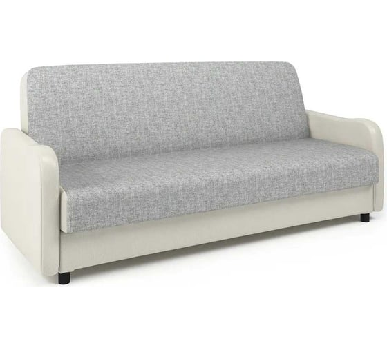 Изображение товара Диван-книжка Шарм Лига М шенилл серый и экокожа беж 903021060