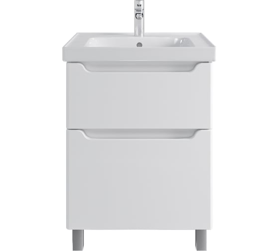 Изображение товара Тумба с раковиной RUVANN BELLO 60 + Грейс 60 в ванную, напольная Т.BELLO.Э-60Н-KIT-GRE