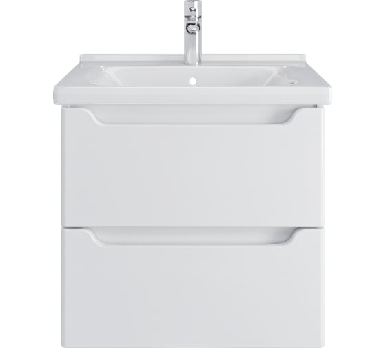 Изображение товара Тумба с раковиной RUVANN BELLO 60 + Миранда 60 в ванную, подвесная Т.BELLO.Э-60П-KIT-MIR