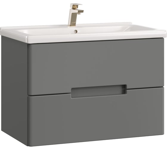 Изображение товара Тумба с раковиной RUVANN YUVA 70 + Миранда 70 в ванную, подвесная Т.YUVA.П-70П-KIT-MIR