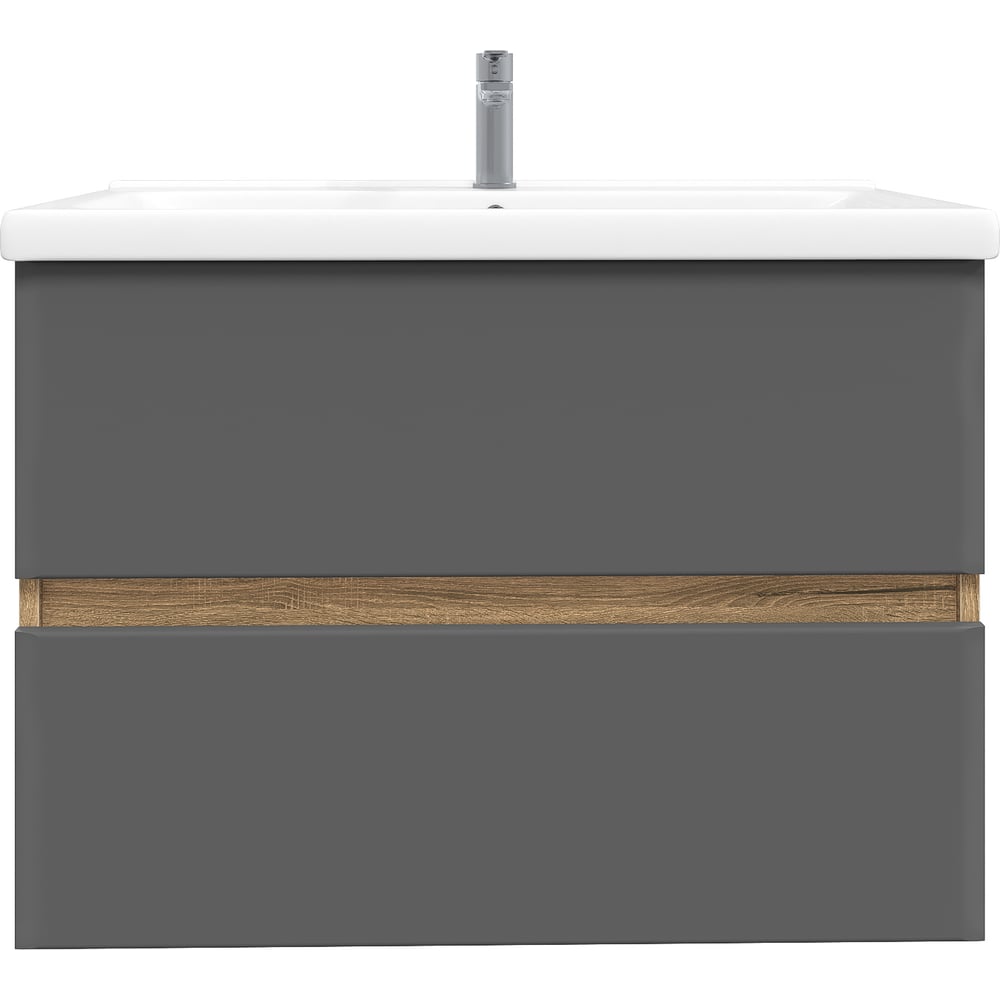 Изображение товара Тумба с раковиной RUVANN VAUS 70 + Миранда 70 современный дизайн подвесная