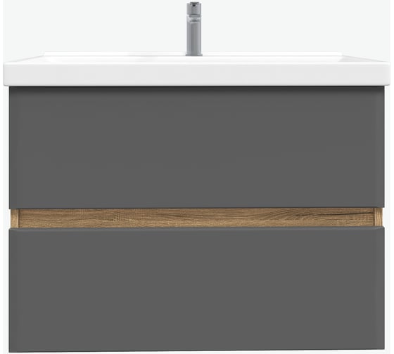 Изображение товара Тумба с раковиной RUVANN VAUS 80 + Фест 80 в ванную, подвесная Т.VAUS.П-80П-KIT-FES