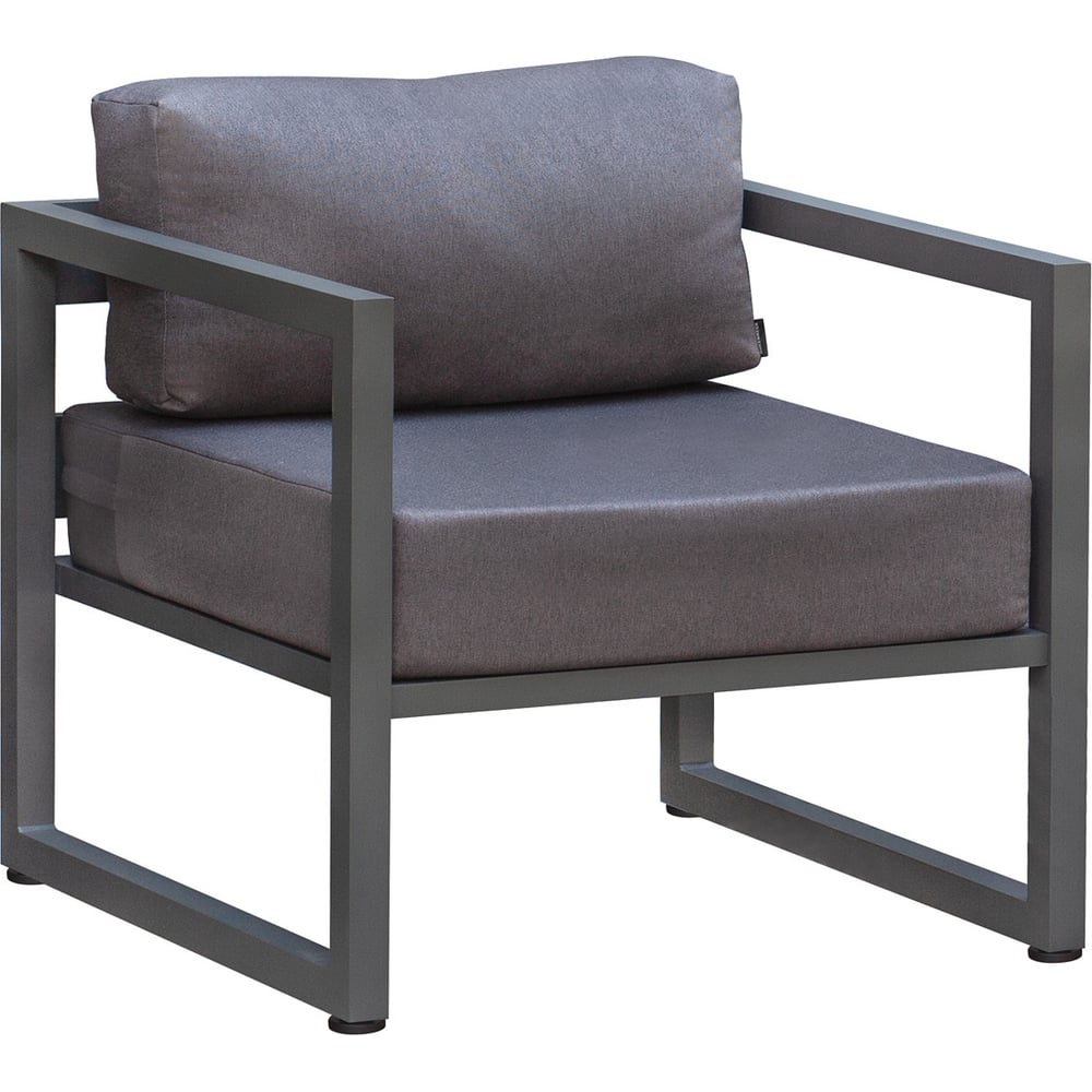 Изображение товара Уличное кресло GreenWeen MALTA из алюминия и велюра серое