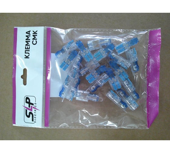 Изображение товара Клемма соединительная пружинная SLP electrics модель YK-T2 20шт в пакете SL0442-0026