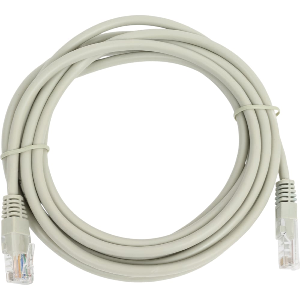 Изображение товара Комплект патч-кордов Filum U/UTP категории 5e длиной 3 метра 10 штук серый