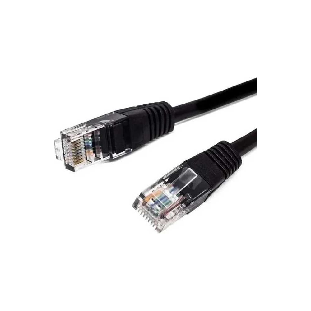 Изображение товара Комплект Filum Кабель патч-корд U/UTP 5e кат. 1м FL-U5-1M-BK 26AWG(7x0.16 мм), омедненный алюминий (CCA), PVC, чёрный/10 10 шт FL-U5-1M-BK/10