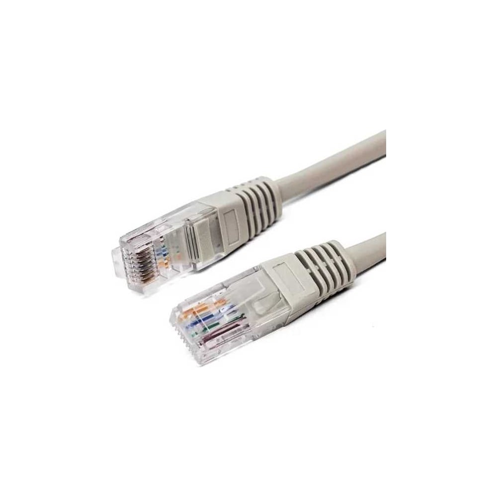 Комплект Filum Кабель патч-корд U/UTP 5e кат. 1м FL-U5-C-1M 26AWG(7x0.16 мм), чистая медь, PVC, серый/10 10 шт FL-U5-C-1M/10