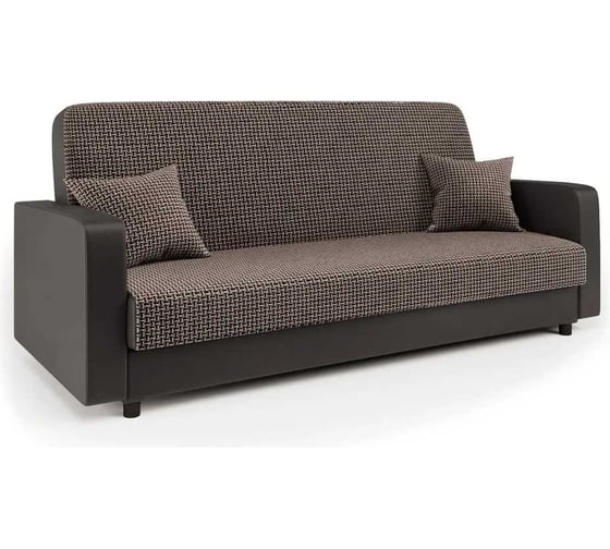 Изображение товара Диван-книжка Шарм Мелодия 120 Корфу коричневый и экокожа шоколад 33070586