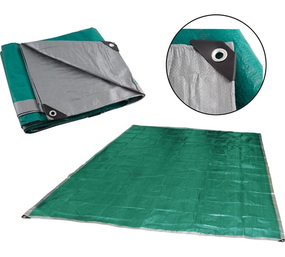 Изображение товара Хозяйственный универсальный тент Ecos T-3х5, размер 3х5м, плотность 100г/м2, 999085