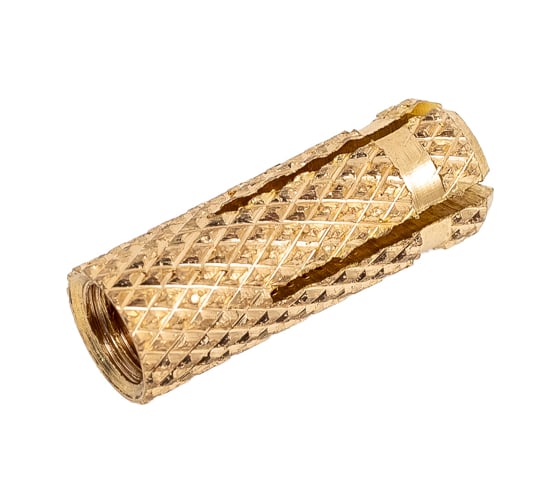 Изображение товара Анкер забивной ЖЕСТЬ латунный, М6, цанга, 4 шт., европодвес УТ-00004654