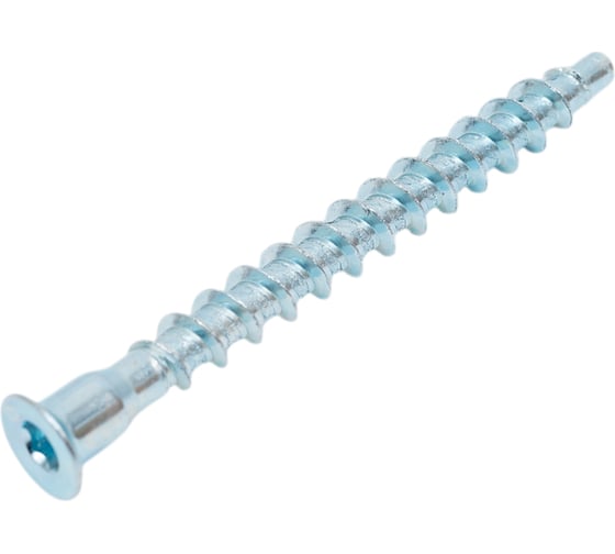 Изображение товара Винт-конфирмат ЖЕСТЬ с шестигранником, цинк, 7x70 мм, 6 шт., европодвес УТ-00002010