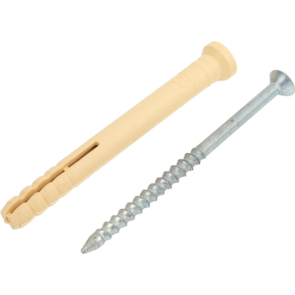 Изображение товара Дюбель-гвоздь ЖЕСТЬ нейлон 6x60 мм, 40 шт. в контейнере