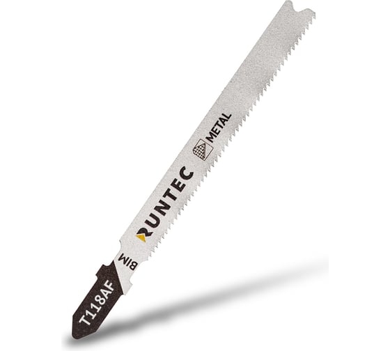 Изображение товара Пилки для лобзика по металлу T 118 AF, BIM, 5 шт RUNTEC RT-T118AF