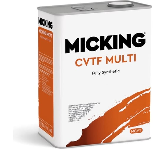 Изображение товара Жидкость для вариатора Micking CVTF MULTI 4 л арт M4137