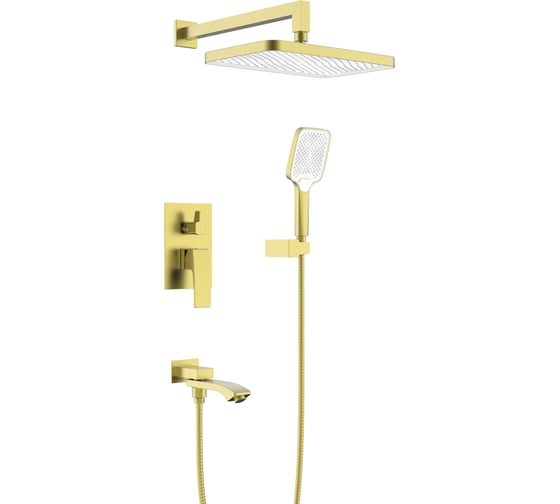 Изображение товара Встраиваемая душевая система для ванны RAGLO золотой сатин R01.27.03