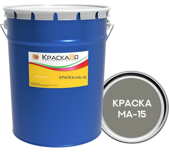 Изображение товара Краска КраскаВо МА-15 серая 25 кг 4620105772884