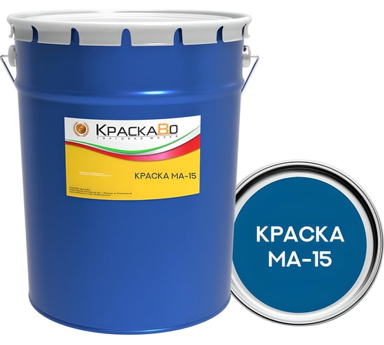 Изображение товара Краска КраскаВо МА-15 синяя 25 кг 4620105772891