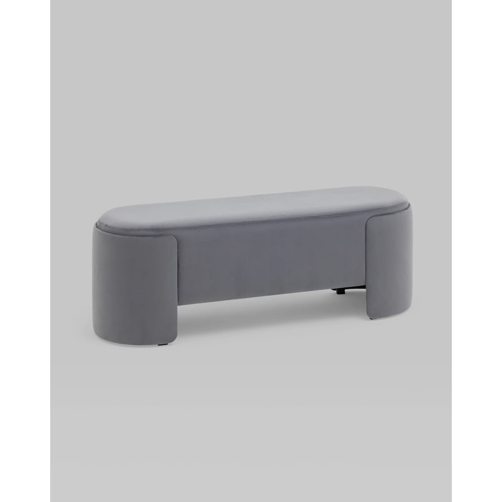 Изображение товара Банкетка Стул Груп Taks велюр серый LV-102-H14 современная мебель для интерьера