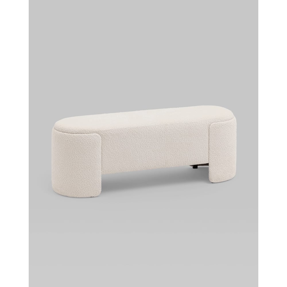 Изображение товара Банкетка стул Груп Taks букле белый LV-102-S000 для современного интерьера