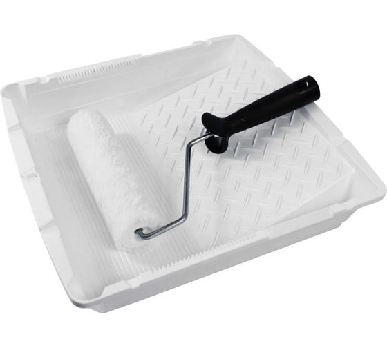 Изображение товара Набор DECOR для стен ванночка 320х350 мм валик 240 мм, бюгель 6 мм, ворс 12 мм, мех искусств. 670-6240 11608090