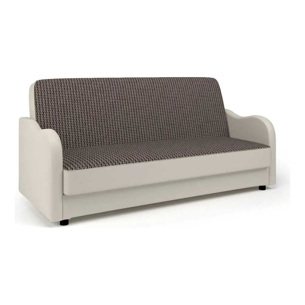 Изображение товара Диван-книжка Шарм Классика В 120 Корфу коричневый и экокожа беж 33070570