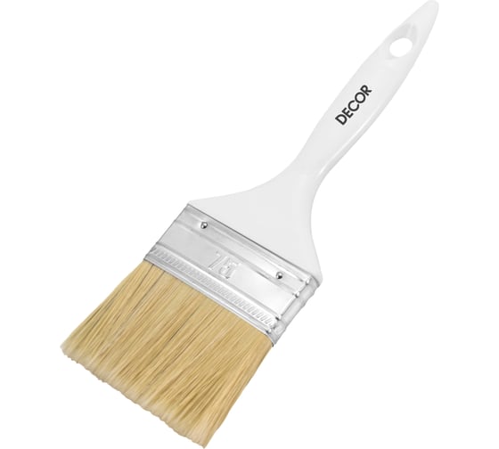 Изображение товара Кисть DECOR STANDARD универсальная 50х15 мм, светлая смешанная щетина, пласт. ручка 700-050 11606352