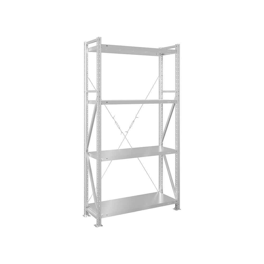 Изображение товара Стеллаж Практик MS U 2000x1200x400-4 из стали, складской, 4 полки