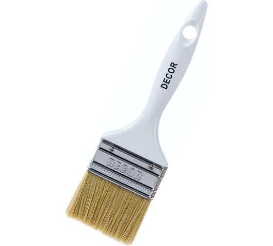 Изображение товара Кисть DECOR STANDARD универсальная 65х15 мм, светлая смешанная щетина, пласт. ручка 700-063
