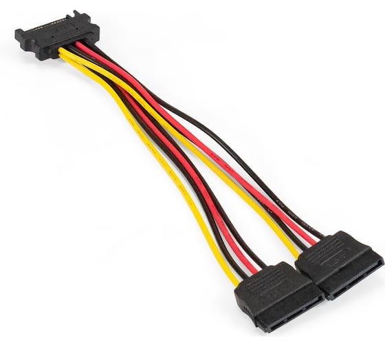 Изображение товара Кабель питания ExeGate SATA EX-CC-SATAM2F 15pin M/2x15pinF 294794