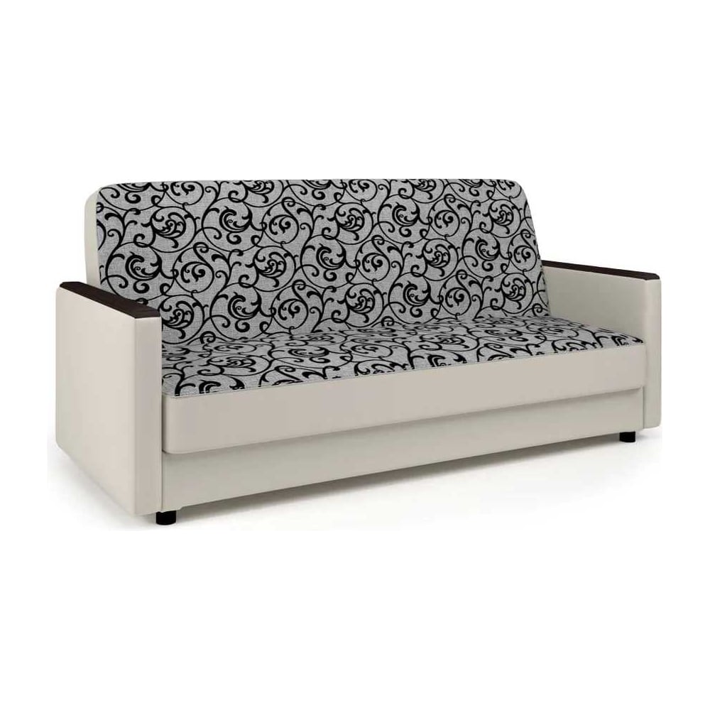 Изображение товара Диван-книжка Шарм Классика Д 140 узоры и экокожа беж современный стиль