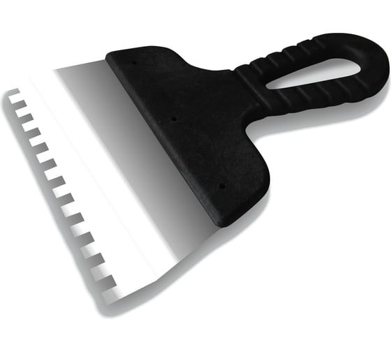 Изображение товара Зубчатый шпатель DECOR 350 мм, ширина 55 мм, толщина 0,38 мм, зуб 8x8 мм, пластик. ручка, нерж.