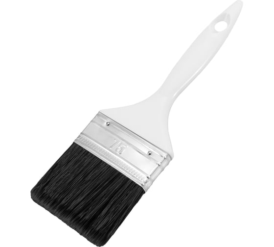 Изображение товара Кисть DECOR PROFI для грунта 100х15 мм, черная синтетическая щетина, пласт. ручка 780-100