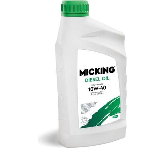 Изображение товара Моторное масло Micking Diesel Oil PRO1 10W-40 синтетическое API CJ-4/CI-4/CH-4 ACEA E7 A3/B3 для дизельных двигателей 1л M1133