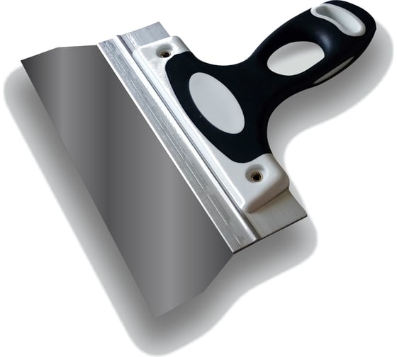 Изображение товара Шпатель DECOR 450 мм, ширина 45 мм, толщина 0,4 мм, двухкомпонентная ручка, нерж. сталь, фасадный 4100016242