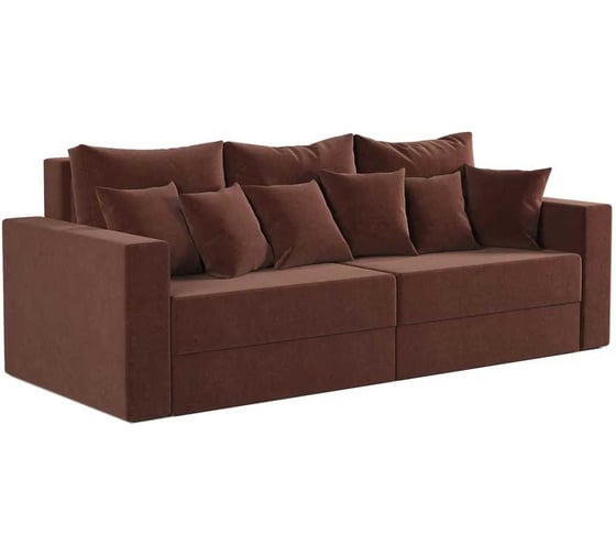 Изображение товара Диван прямой Шарм Мэдисон велюр, Дрим шоколад 24062026013