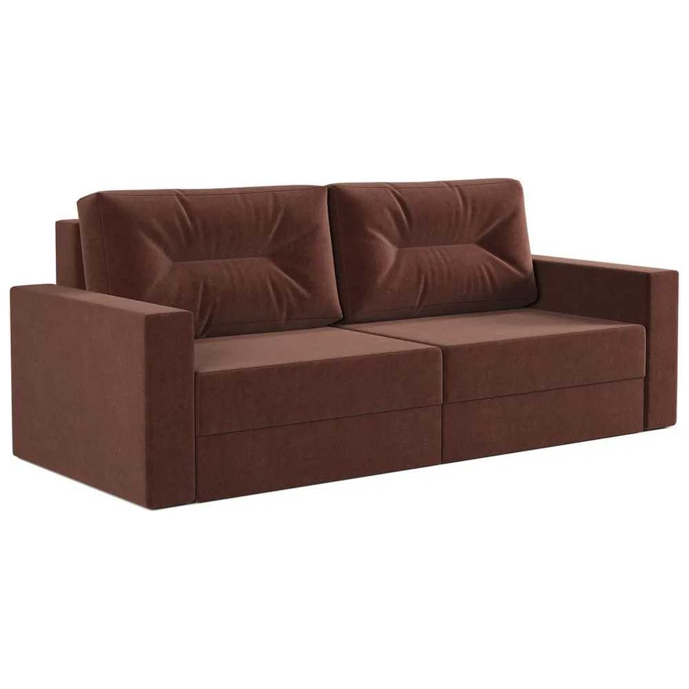 Изображение товара Диван прямой Шарм Норд велюр Дрим шоколадный