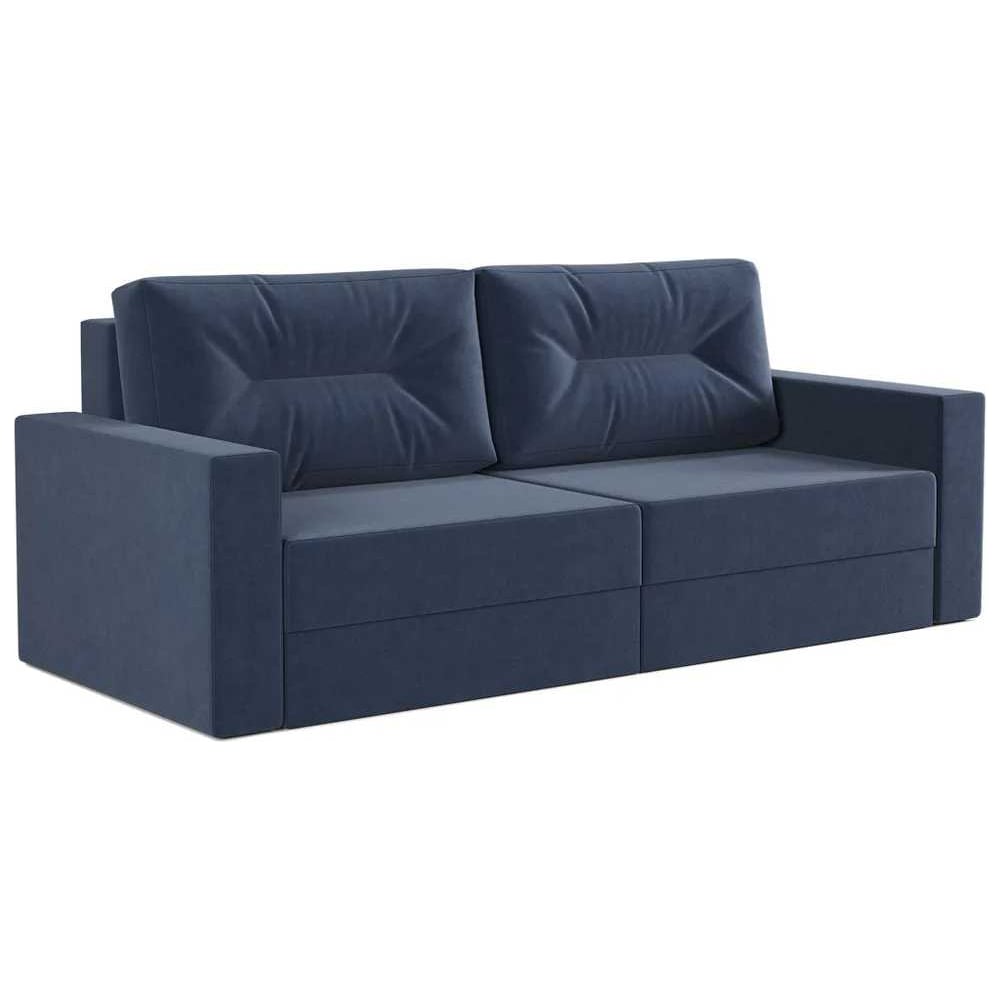 Изображение товара Диван прямой Шарм Норд велюр Ультра миднайт